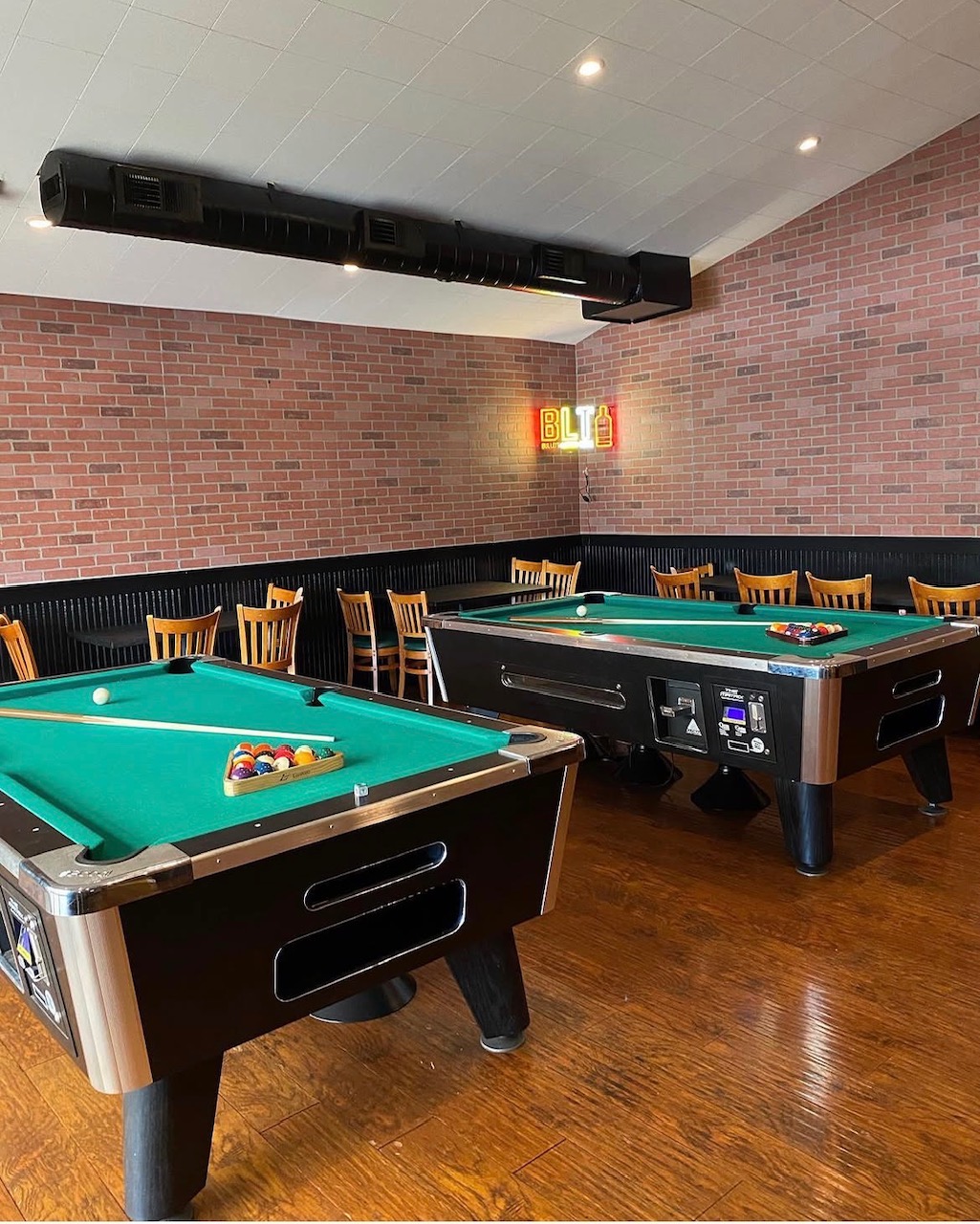 Pool tables at The Bird